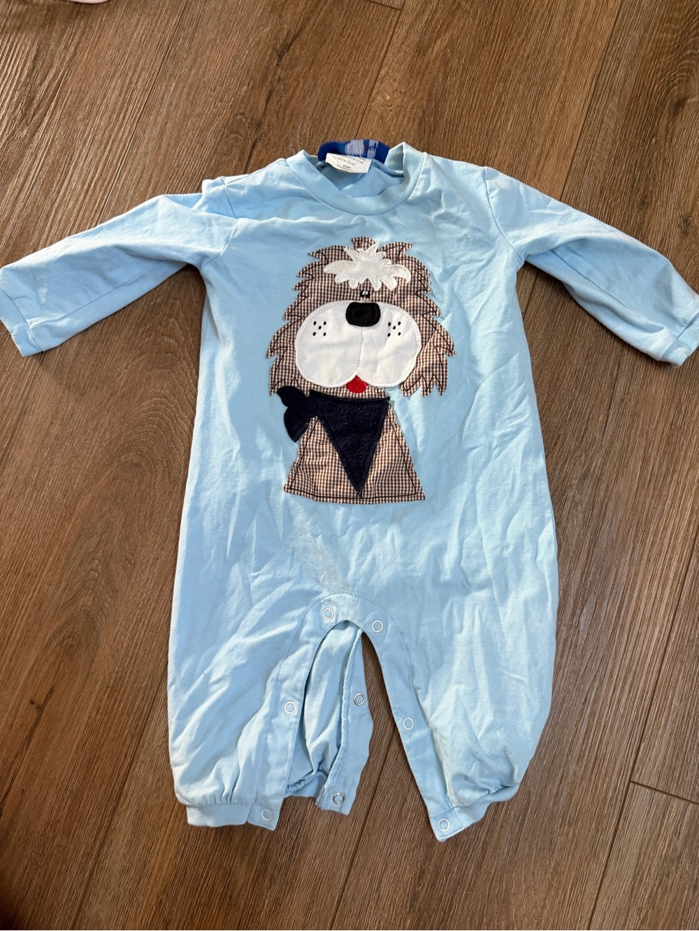 Millie Jaye Puppy Appliqué One-Piece Romper